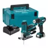 Kit combiné sans fil Makita CLX252SAJ 12V max CXT avec perceuse-visseuse DF333D, visseuse à chocs TD110D, 2 batteries 2,0Ah, chargeur et coffret Makpac