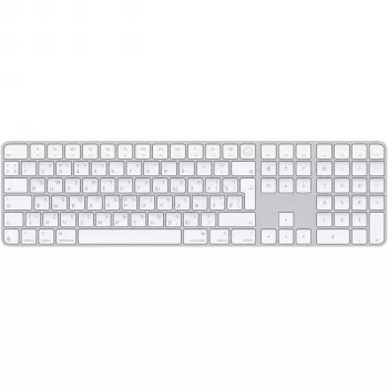 Clavier Apple Magic Keyboard avec Touch ID et pavé numérique, disposition russe, touches blanches (MXK73RS/A)