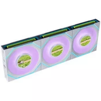 Ventilateur Lian Li UNI FAN SL-INF 120 FLEX Wireless ARGB Reverse Blade 120 mm, pack de 3, blanc