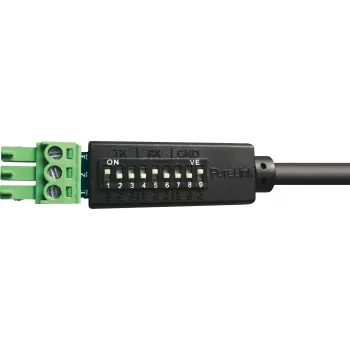 Câble de commande série RS-232 PureLink PureTools, Phoenix 3 broches vers DB9 mâle, 1m, brochage commutable, noir