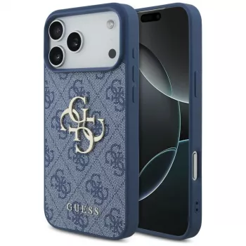 Coque de protection Guess 4G Big Logo pour iPhone 17 Pro Max / 18 Pro Max - bleue