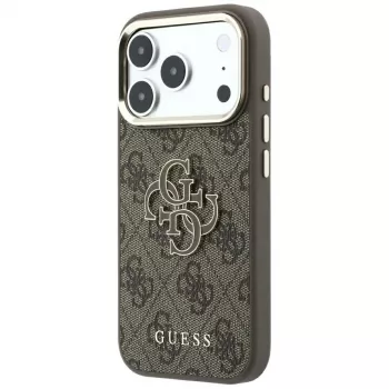 Coque Guess 4G & Big Resin Logo pour iPhone 17 Pro Max / 18 Pro Max - marron
