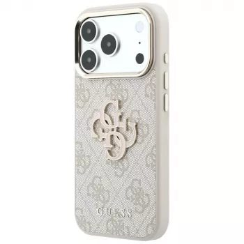 Coque Guess 4G & Big Resin Logo pour iPhone 17 Pro Max / 18 Pro Max - Rose