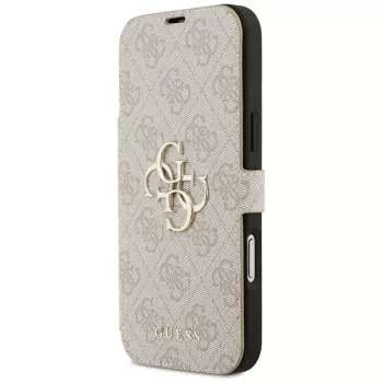 Coque folio GUESS Book 4G Metal Logo pour iPhone 18 Pro Max / 17 Pro Max - Rose