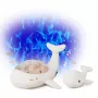 Ensemble d'aide au sommeil Cloud B Tranquil Whale avec projecteur et hochet - blanc