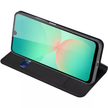Nevox Vario Series Étui à rabat pour Samsung Galaxy A27 5G – Housse portefeuille en similicuir PU noire avec emplacements pour cartes, compartiment à billets et fonction support