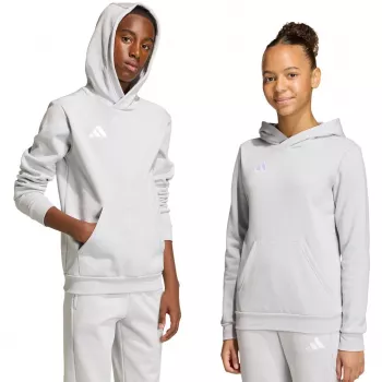 Sweat à capuche adidas Entrada 26 enfant gris JZ6562 (164 cm)