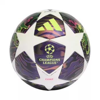 Ballon de football adidas UCL 25/26 Final Competition taille 5 blanc violet