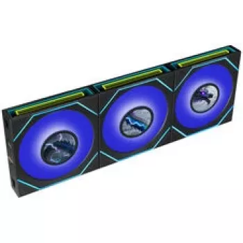 Kit de 3 ventilateurs Lian Li UNI FAN SL-INF 120 FLEX LCD Wireless ARGB noirs avec contrôleur
