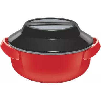 Milton Microwow 1000 cocotte isotherme, 0,82 L, rouge (MT-6491-P)