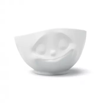 FIFTYEIGHT PRODUCTS Happy Face Bowl 1000 ml White Porcelain
