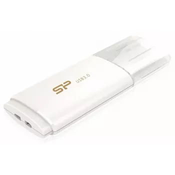 Clé USB Silicon Power Blaze B06 32 Go USB 3.2 Gen 1, rétractable, blanche