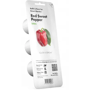 Click & Grow SGR63X3 Smart Garden 3 Plant Pod Refill Pack (3 Pods, Biodegradable, Pre-Seeded, Smart Soil)