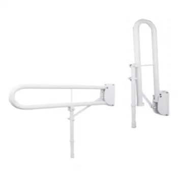 Barre d'appui rabattable HD-05, 76 cm, blanche