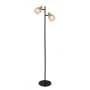 Lampadaire Shadow 2xE14 noir/or
