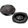 JVC CS-DR6942 haut-parleurs coaxiaux 4 voies 6x9 pouces pour voiture, 500 W crête, woofer Carbon Mica, tweeters dôme PEI, paire