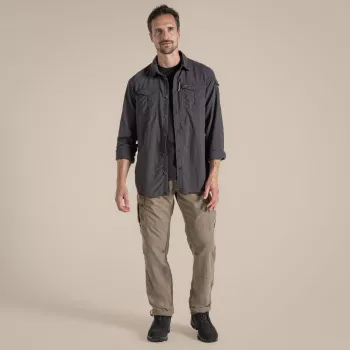 Craghoppers NosiLife Adventure LS Shirt III - noir poivre - L