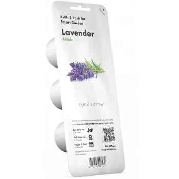 Click & Grow Smart Garden recharge lavande, 3 recharges de plantes (SGR30X3)