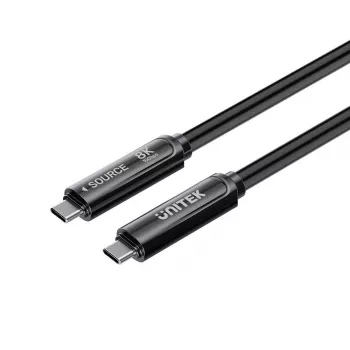 Câble optique actif USB-C Unitek 10Gbps PD60W 8K@30Hz 12m noir