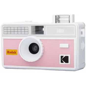 Appareil photo argentique réutilisable Kodak i60 35mm avec flash intégré, rose-gris