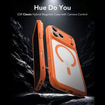 Coque MagSafe ESR Classic Hybrid pour iPhone 17 Pro Max / 18 Pro Max - orange mat