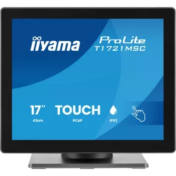 IIYAMA ProLite T1721MSC-B3 Moniteur tactile 17 inch SXGA 5:4 10 points avec HDMI, VGA, hub USB et haut-parleurs
