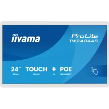 Moniteur tactile Iiyama ProLite TW2424AS-W3P 24 pouces Full HD IPS 10 points avec Android, Quad-Core, 2 Go RAM, 16 Go de stockage, Wi-Fi, Bluetooth, HDMI, USB, noir