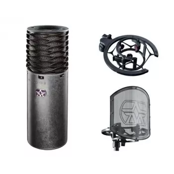 Pack microphone à condensateur Aston Spirit avec suspension et filtre anti-pop