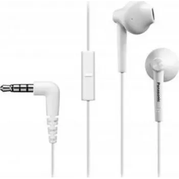 Écouteurs intra-auriculaires Panasonic RP-TCM55E-W ErgoFit avec micro et basses XBS - Blanc