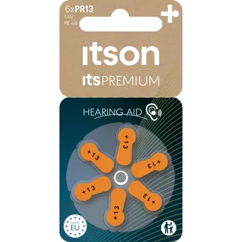 Pile d'aide auditive zinc-air itson itsPREMIUM PR13IT/6RM (PR13(48)IT/6RM)