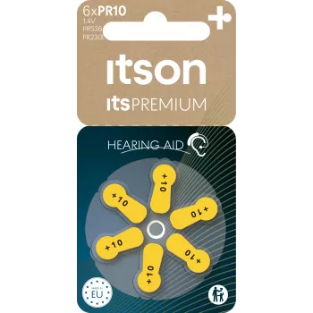 Pile d'aide auditive zinc-air itson itsPREMIUM PR10IT/6RM (PR230(10)IT/6RM)