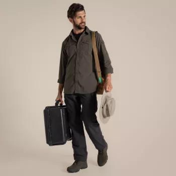 Chemise de voyage à manches longues Craghoppers NosiLife Adventure LS Shirt III homme, Woodland Green, XXL