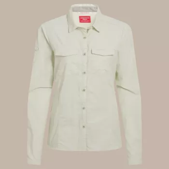 Chemise de voyage Craghoppers NosiLife Adventure LS Shirt III femme - Pear Drop, taille S