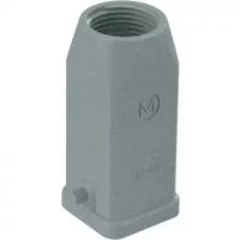 Capot HARTING Han 3A M20 sortie de câble droite gris poussière 19200031440