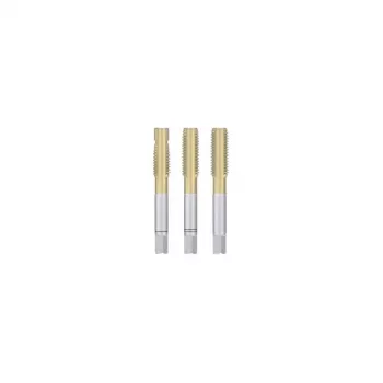 Ensemble de tarauds à main M5, 3 pièces, HSSE revêtu TiN, DIN 352, 6HX, pour acier inoxydable