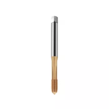 Taraud formeur M2 DIN 371C 6HX HSSE-PM revêtement TiN, goujures droites, trou débouchant