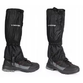 Guêtres de randonnée imperméables VIKING Triglav S/M noires - membrane Aqua Thermo Tex, 8000 mm