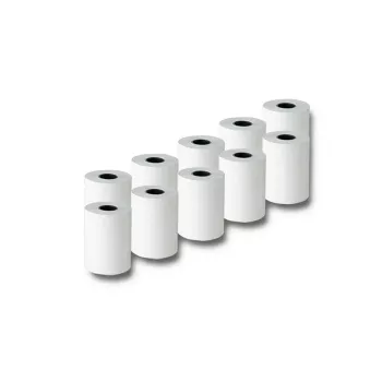 Rouleau de papier thermique Qoltec 57 x 15 | 55g/m² | 10 pièces | sans BPA