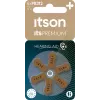 Piles auditives zinc-air ITSON PR312(41)IT/6RM taille 312 (languette marron) – lot de 6