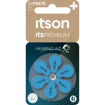 Pile auditive zinc-air itson itsPREMIUM PR675IT/6RM (PR675(44)IT/6RM)