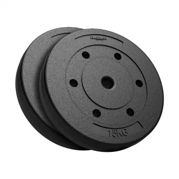 REBEL ACTIVE ensemble de poids en bitume 2x15 kg, alésage 31 mm