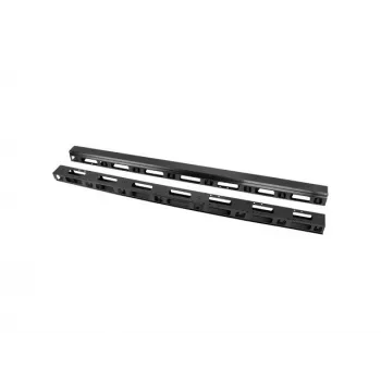 Lanberg Vertical Cable Organizer 19 inch 37U Black 2 Pieces