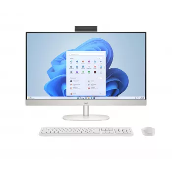 Tout-en-un HP All-in-One 27 - Intel Core Ultra 7 155U - 27 pouces FHD IPS - 16 Go RAM - 512 Go SSD - Windows 11 Home - Blanc