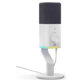 Microphone à condensateur Krux Qube XLR/USB blanc