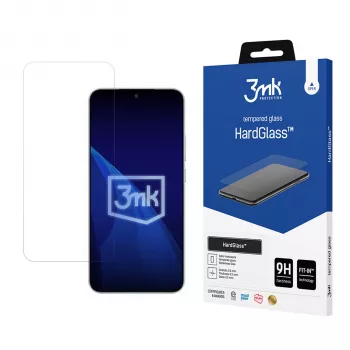 Verre trempé de protection d'écran 3mk HardGlass pour Honor Magic 8 Lite - 9H, 0,3 mm, 2,5D, oléophobe, sans bulles, transparent