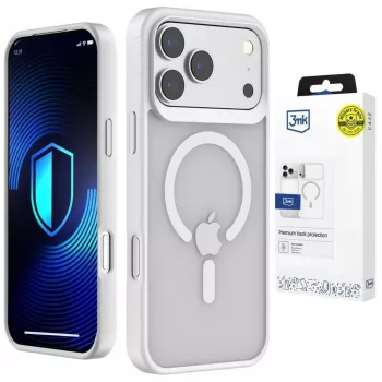 Coque 3MK Smoke MagCase pour Apple iPhone 17 Pro Max - blanc