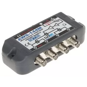 Amplificateur d'antenne AWS-144M gain 20dB 47-862MHz connecteur F