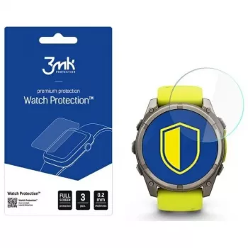 Protection d'écran hybride 3mk FlexibleGlass pour Garmin Fenix 8 Solar/Sapphire 51 mm