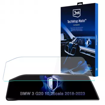 Protection d'écran mat TechWrap 3mk pour BMW Série 3 G20 (2018-2023) - autonettoyante, antireflet, anti-traces de doigts