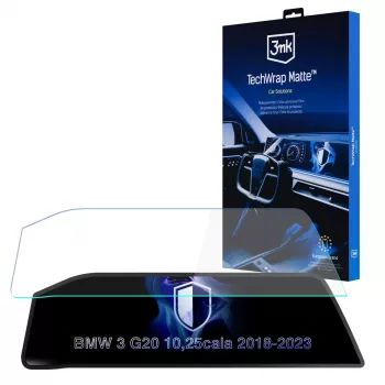 Protection d'écran mat TechWrap 3mk pour BMW Série 3 G20 (2018-2023) - autonettoyante, antireflet, anti-traces de doigts